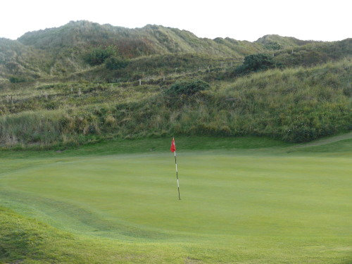 On the back nine, Royal St. David's heads into gnarly dunes in North Wales.