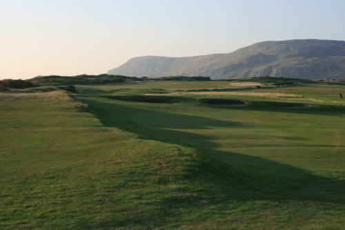 The 10th hole at North Wales Golf Club in Llandudno, Wales.