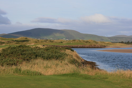 The third hole at Waterville Golf Links, along the Inny River Estuary.