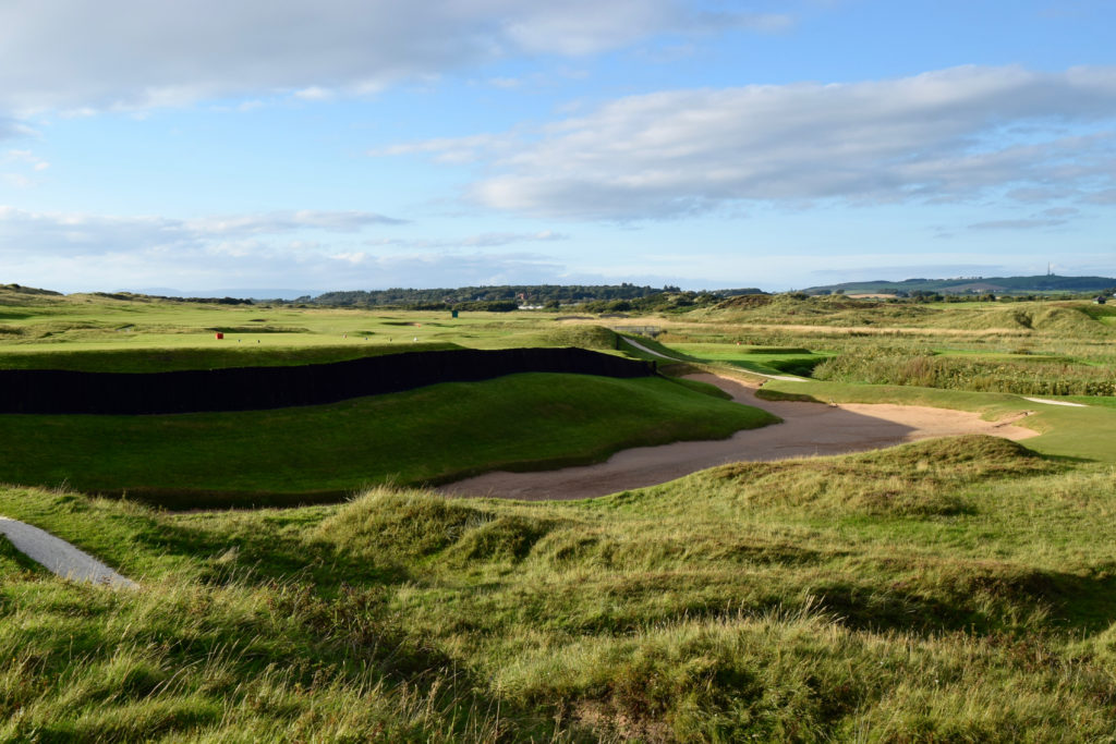 The famous Cardinal Bunker on No. 3 hole at Prestwick Golf Club.