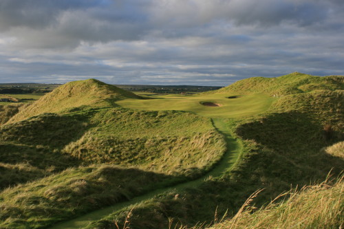 Don't be short on the par 3 No. 8 hole at Lahinch Golf Club.