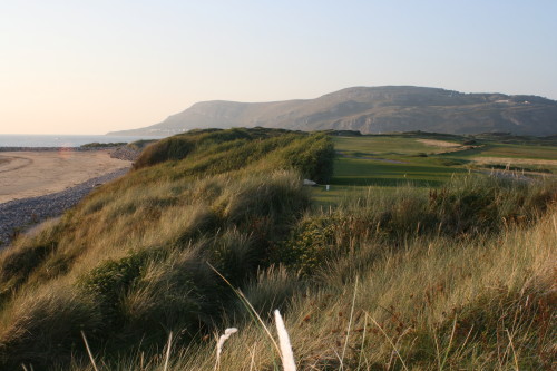 With the sea on the left, and the Great Orme in the distance, there's a lot to consider on this tee shot at North Wales Golf Club.