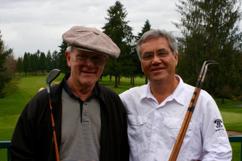 Jack Wilson (left) and Martin Pool are key members of Northwest Hickory Players.