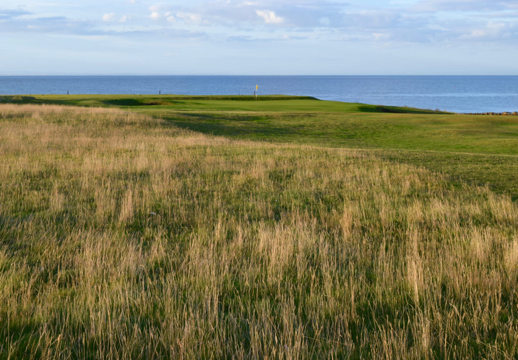 The second hole at Balcomie Links near Crail.