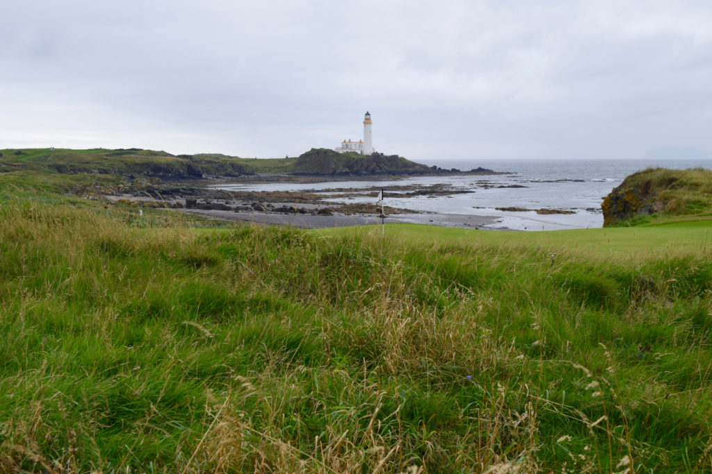 The view from behind the No. 10 green at Trump Turnberry Golf Club in Scotland.